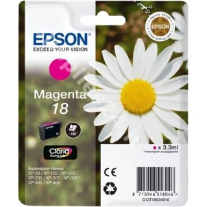 ORIGINAL Epson Cartuccia d'inchiostro magenta C13T18034010 T1803 ~180 PAGINE 3.3ml standard in vendita su tonersshop.it