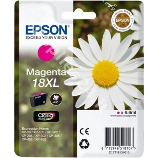 ORIGINAL Epson Cartuccia d'inchiostro magenta C13T18134010 T1813 ~450 PAGINE 6.6ml Cartuccie d?inchiostro XL in vendita su to...
