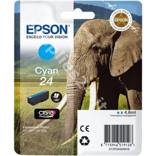 ORIGINAL Epson Cartuccia d'inchiostro ciano C13T24224010 T2422 ~360 PAGINE 4.6ml in vendita su tonersshop.it