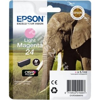 ORIGINAL Epson Cartuccia d'inchiostro magenta chiara C13T24264010 T2426 ~360 PAGINE 5.1ml in vendita su tonersshop.it