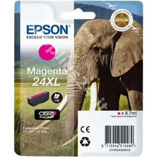 ORIGINAL Epson Cartuccia d'inchiostro magenta C13T24334010 T2433 ~740 PAGINE 8.7ml XL in vendita su tonersshop.it