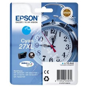 ORIGINAL Epson Cartuccia d'inchiostro ciano C13T27124010 T2712 ~1100 PAGINE 10.4ml XL in vendita su tonersshop.it