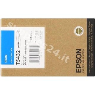 ORIGINAL Epson Cartuccia d'inchiostro ciano C13T543200 T543200 110ml in vendita su tonersshop.it