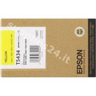 ORIGINAL Epson Cartuccia d'inchiostro giallo C13T543400 T543400 110ml in vendita su tonersshop.it