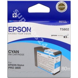 ORIGINAL Epson Cartuccia d'inchiostro ciano C13T580200 T5802 80ml in vendita su tonersshop.it
