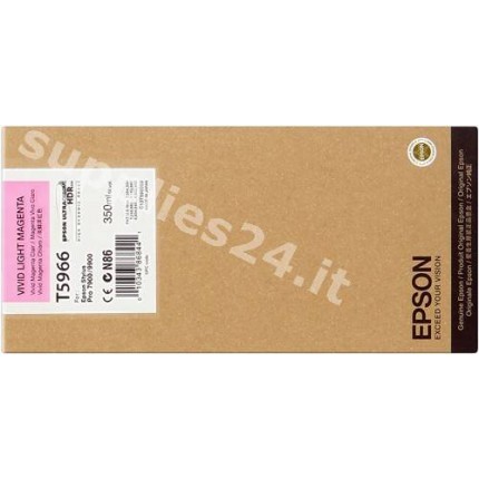 ORIGINAL Epson Cartuccia d'inchiostro magenta (chiaro,vivid) C13T596600 T596600 350ml cartuccia Ultra Chrome HDR in vendita s...