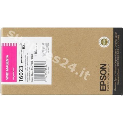 ORIGINAL Epson Cartuccia d'inchiostro magenta (vivid) C13T602300 T602300 110ml in vendita su tonersshop.it
