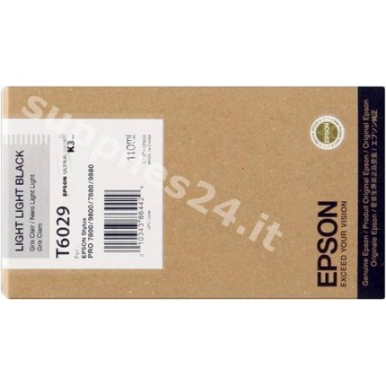 ORIGINAL Epson Cartuccia d'inchiostro light light black C13T602900 T562900 110ml in vendita su tonersshop.it