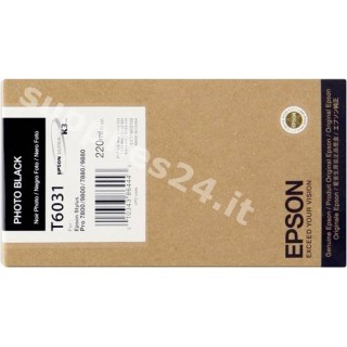 ORIGINAL Epson Cartuccia d'inchiostro nero (foto) C13T603100 T563100 220ml in vendita su tonersshop.it