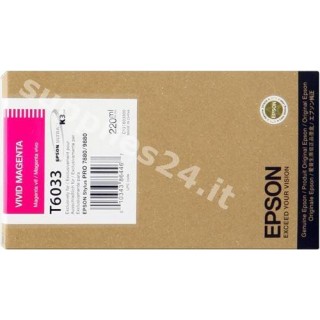 ORIGINAL Epson Cartuccia d'inchiostro magenta (vivid) C13T603300 T603300 220ml in vendita su tonersshop.it
