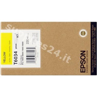 ORIGINAL Epson Cartuccia d'inchiostro giallo C13T603400 T563400 220ml in vendita su tonersshop.it