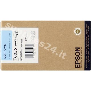 ORIGINAL Epson Cartuccia d'inchiostro ciano (chiaro) C13T603500 T563500 220ml in vendita su tonersshop.it