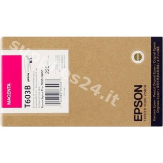 ORIGINAL Epson Cartuccia d'inchiostro magenta C13T603B00 T563300 220ml in vendita su tonersshop.it