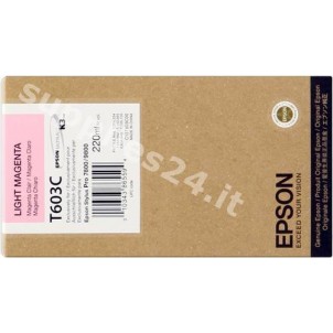 ORIGINAL Epson Cartuccia d'inchiostro magenta chiara C13T603C00 T563600 220ml in vendita su tonersshop.it