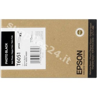 ORIGINAL Epson Cartuccia d'inchiostro nero (foto) C13T605100 T605100 110ml in vendita su tonersshop.it