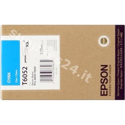 ORIGINAL Epson Cartuccia d'inchiostro ciano C13T605200 T605200 110ml in vendita su tonersshop.it