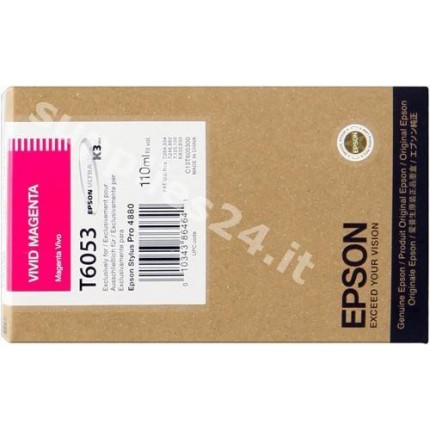 ORIGINAL Epson Cartuccia d'inchiostro magenta (vivid) C13T605300 T605300 110ml in vendita su tonersshop.it