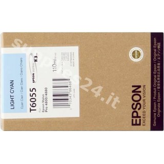 ORIGINAL Epson Cartuccia d'inchiostro ciano (chiaro) C13T605500 T605500 110ml in vendita su tonersshop.it