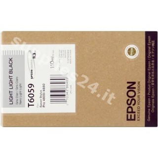 ORIGINAL Epson Cartuccia d'inchiostro light light black C13T605900 T605900 110ml in vendita su tonersshop.it