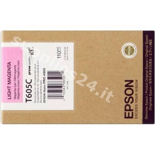 ORIGINAL Epson Cartuccia d'inchiostro magenta chiara C13T605C00 T605C00 110ml in vendita su tonersshop.it