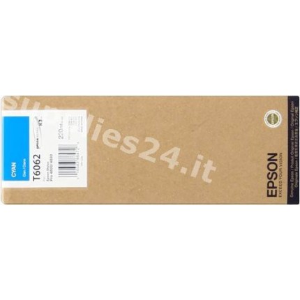 ORIGINAL Epson Cartuccia d'inchiostro ciano C13T606200 T606200 220ml in vendita su tonersshop.it