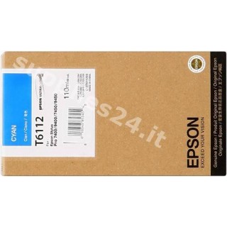 ORIGINAL Epson Cartuccia d'inchiostro ciano C13T611200 T611200 110ml in vendita su tonersshop.it