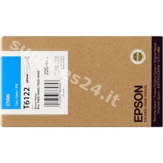 ORIGINAL Epson Cartuccia d'inchiostro ciano C13T612200 T567200 220ml in vendita su tonersshop.it