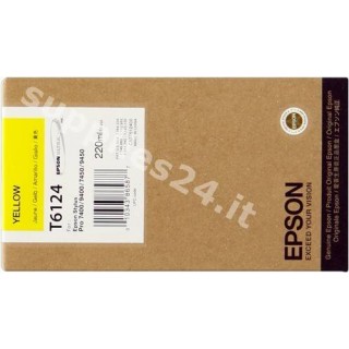 ORIGINAL Epson Cartuccia d'inchiostro giallo C13T612400 T567400 220ml in vendita su tonersshop.it