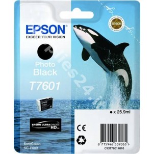 ORIGINAL Epson Cartuccia d'inchiostro nero (foto) C13T76014010 T7601 25.9ml in vendita su tonersshop.it