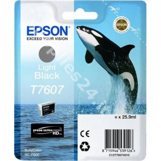 ORIGINAL Epson Cartuccia d'inchiostro nero (chiaro) C13T76074010 T7607 ~10000 PAGINE 25.9ml UltraChrome HD in vendita su tone...