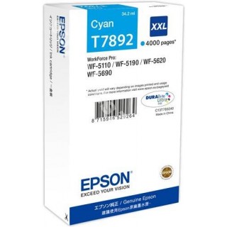 ORIGINAL Epson Cartuccia d'inchiostro ciano C13T789240 T7892 ~4000 PAGINE 34.2ml XXL in vendita su tonersshop.it