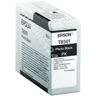 ORIGINAL Epson Cartuccia d'inchiostro nero (foto) C13T850100 T8501 80ml in vendita su tonersshop.it