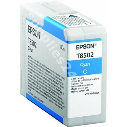 ORIGINAL Epson Cartuccia d'inchiostro ciano C13T850200 T8502 80ml in vendita su tonersshop.it