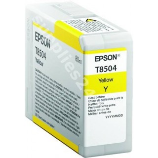 ORIGINAL Epson Cartuccia d'inchiostro giallo C13T850400 T8504 80ml in vendita su tonersshop.it