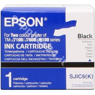 ORIGINAL Epson Cartuccia d'inchiostro nero C33S020403 SJIC6/K in vendita su tonersshop.it