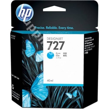 ORIGINAL HP Cartuccia d'inchiostro ciano B3P13A 727 40ml in vendita su tonersshop.it