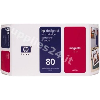 ORIGINAL HP Cartuccia d'inchiostro magenta C4847A 80 350ml alta capacit? in vendita su tonersshop.it