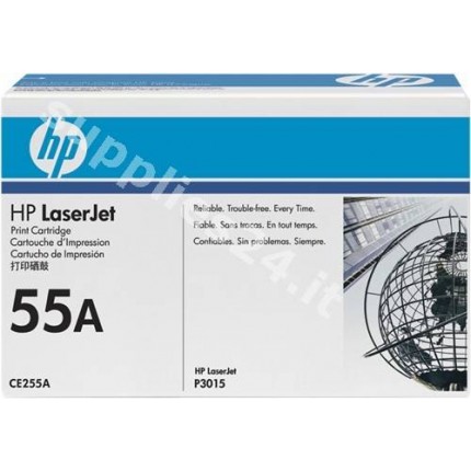 ORIGINAL HP toner nero CE255A 55A ~6000 PAGINE in vendita su tonersshop.it