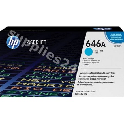 ORIGINAL HP toner ciano CF031A 646A ~12500 PAGINE in vendita su tonersshop.it