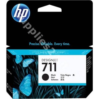 ORIGINAL HP Cartuccia d'inchiostro nero CZ129A 711 38ml ink cartridge, standard in vendita su tonersshop.it