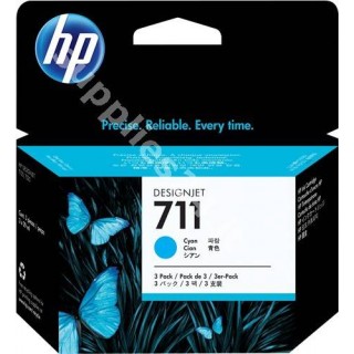 ORIGINAL HP Cartuccia d'inchiostro ciano CZ134A 711 3-Pack 29 ml in vendita su tonersshop.it