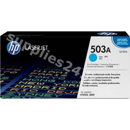 ORIGINAL HP toner ciano Q7581A 503A ~6000 PAGINE in vendita su tonersshop.it