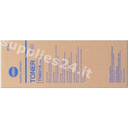 ORIGINAL Konica Minolta toner nero 013J TN-801K in vendita su tonersshop.it