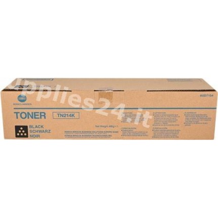 ORIGINAL Konica Minolta toner nero A0D7154 TN-214k ~24000 PAGINE in vendita su tonersshop.it