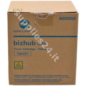 ORIGINAL Konica Minolta toner giallo A0X5253 TNP-27y ~4500 PAGINE in vendita su tonersshop.it