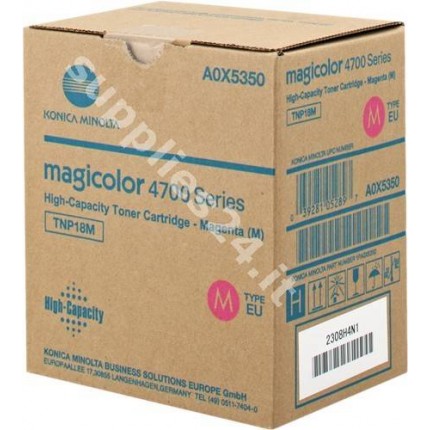 ORIGINAL Konica Minolta toner magenta A0X5350 ~4500 PAGINE in vendita su tonersshop.it