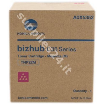 ORIGINAL Konica Minolta toner magenta A0X5352 TNP-22M in vendita su tonersshop.it