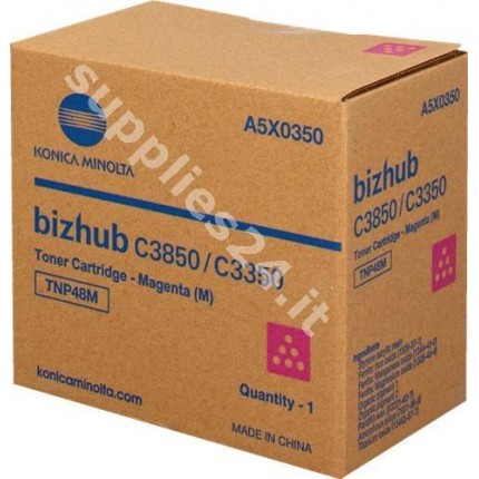 ORIGINAL Konica Minolta toner magenta A5X0350 TNP-48 ~10000 PAGINE in vendita su tonersshop.it