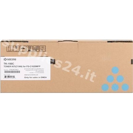 ORIGINAL Kyocera toner ciano TK-150c 1T05JKCNL0 ~6000 PAGINE in vendita su tonersshop.it