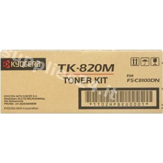 ORIGINAL Kyocera toner magenta TK-820m 1T02HPBEU0 ~7000 PAGINE in vendita su tonersshop.it